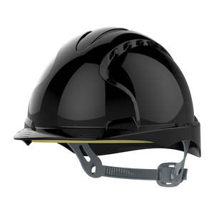 Black JSP EVO3 Safety Helmet - Slip Ratchet - Vented - AJF160-001-100